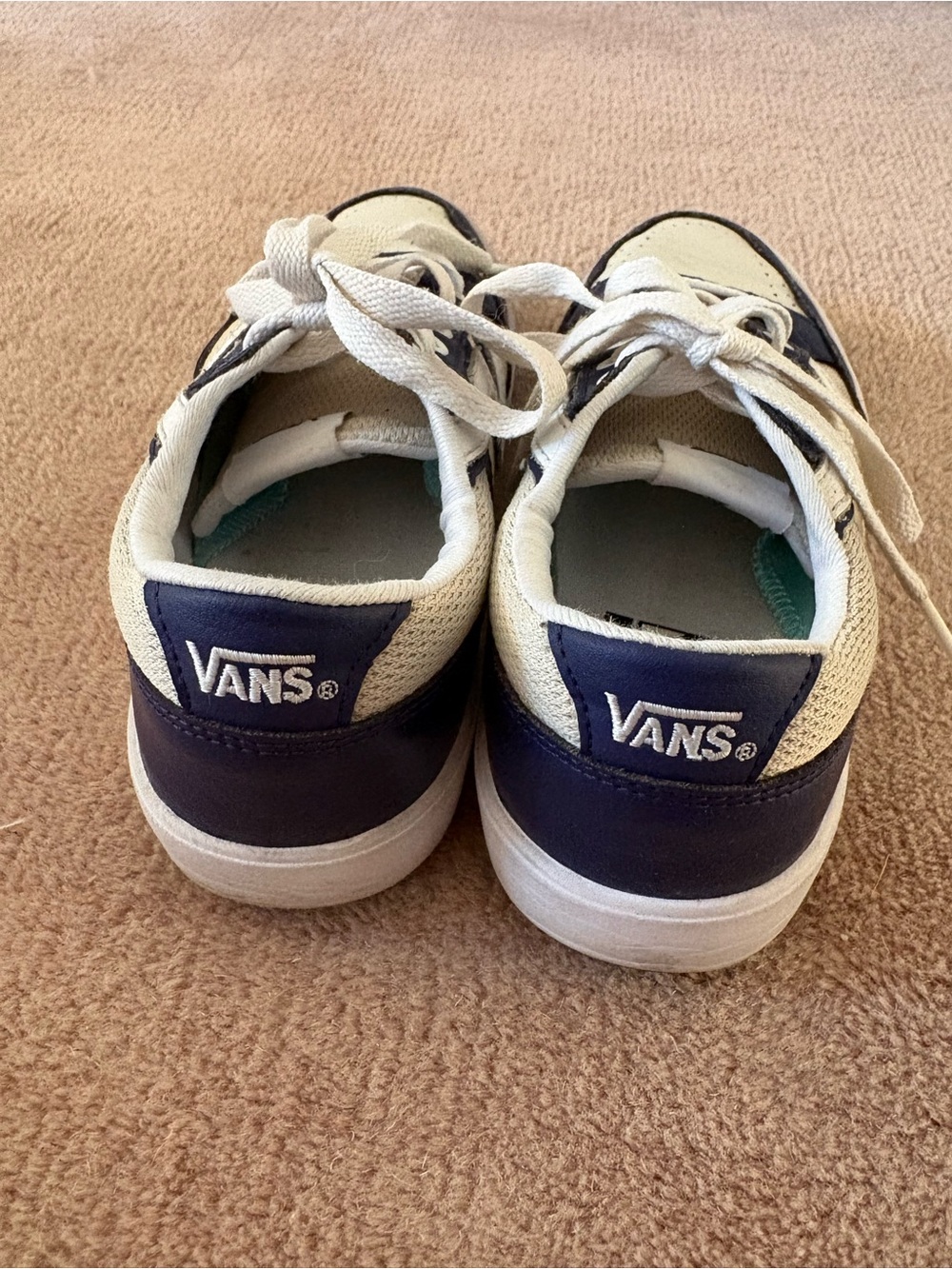 Blue and Off White Vans - Picture 13 of 15
